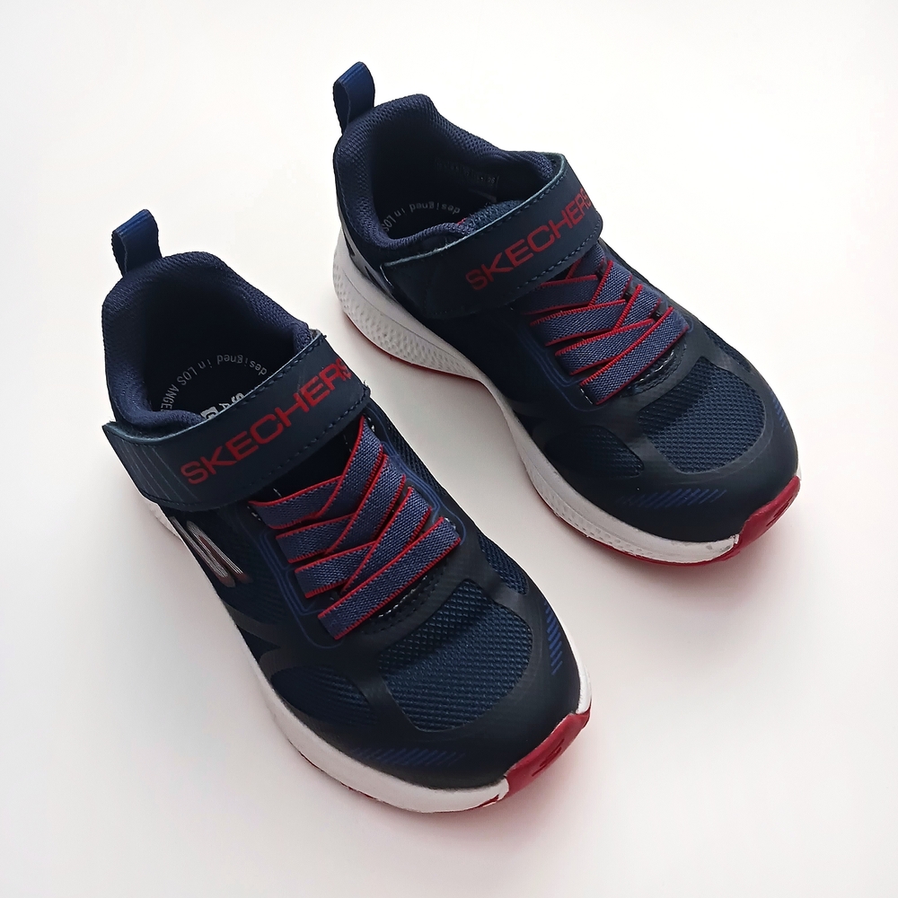 Skechers Go Run Consistent Air Cooled Goga Mat Sneakers Boys 10.5 Blue And Red